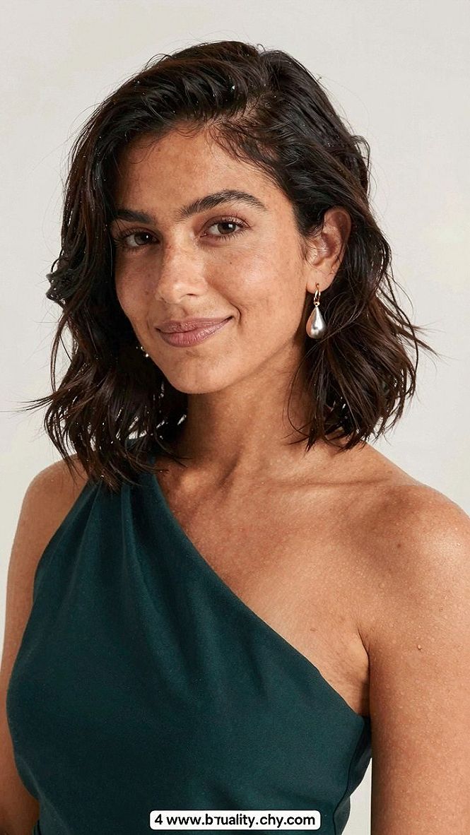 Securing a Messy Bob Updo with a Delicate Wedding Veil