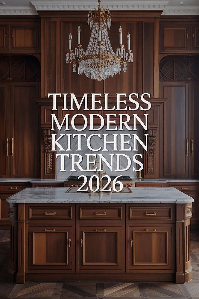 Timeless Kitchen Design 2026: Dark Wood Elegance for Your Dream Life House