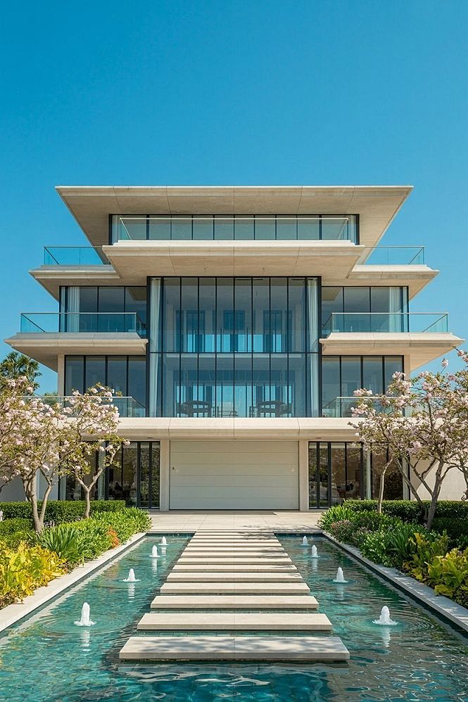 Grand Ultra Modern House Design: The Pinnacle of Luxury Homes Exterior