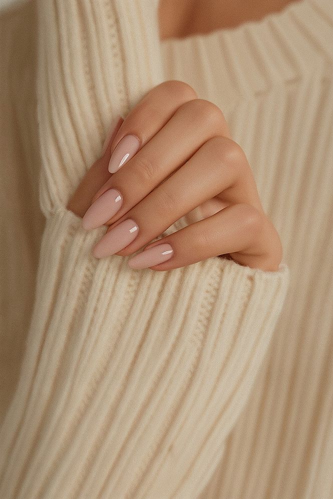 Gorgeous Milky Pink Nails: Soft Gel Manicure Trend 2024