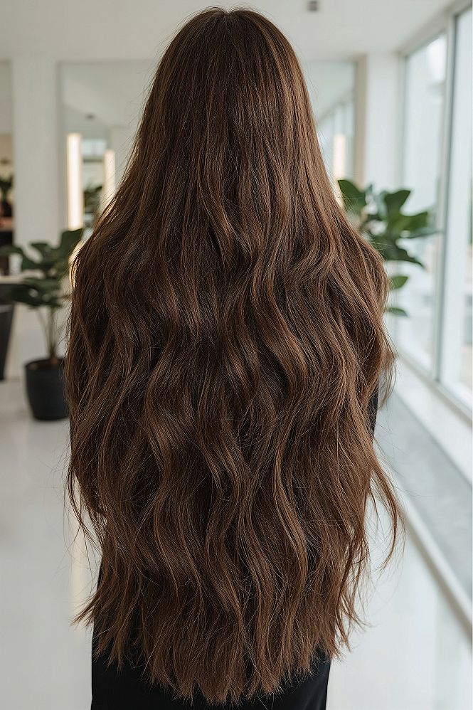 Dramatic V-Shape Layers: Extra Long Haircut for Maximum Flow