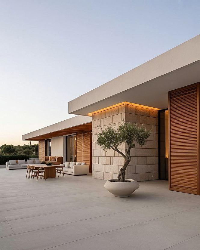 Modern Villa Elevation: Contemporary House Exterior Perfection