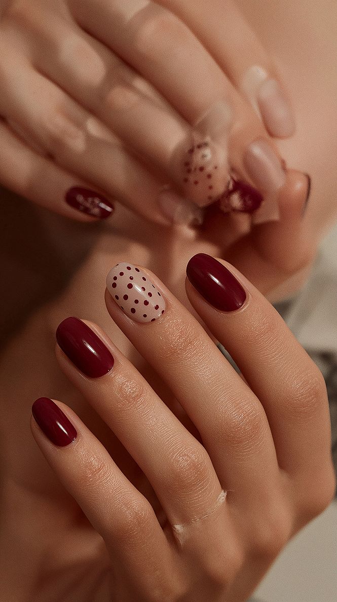 Elegant Burgundy Nails: Sophisticated Winter Nail Art & Aesthetic Ideas