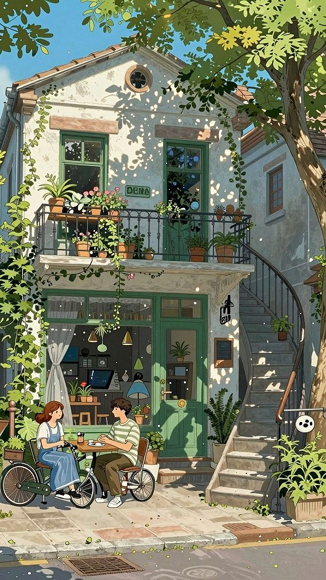 Designing a Cozy Anime Style Balcony Cafe Corner