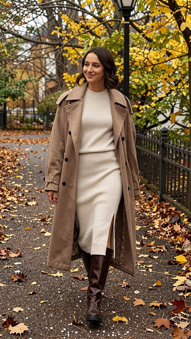 Finishing Your Fall Outfit With Tall Leather Boots
