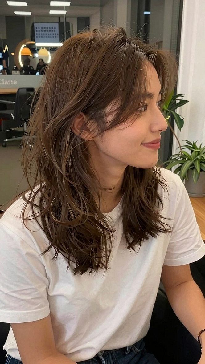 Adding Soft Bangs to a Mocha Balayage Style