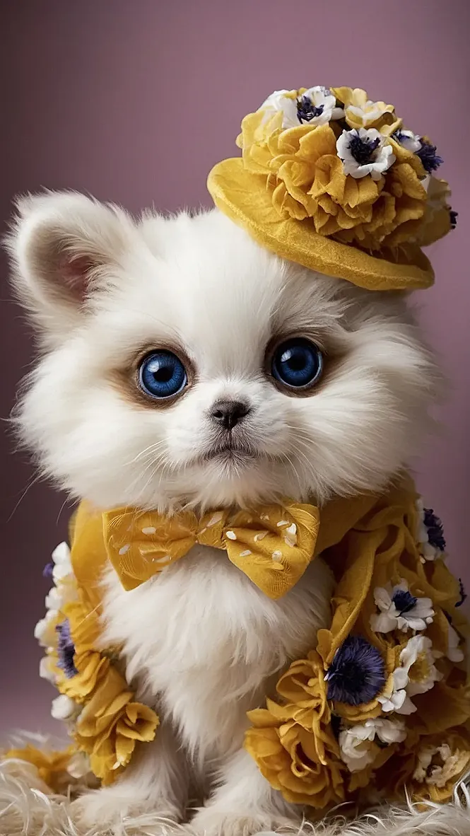 Floofin' Around in Floral Fashion