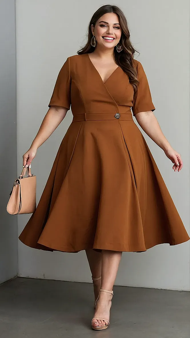 Plus Size Fashion:  Feeling Flirty in This Flowy Dress!