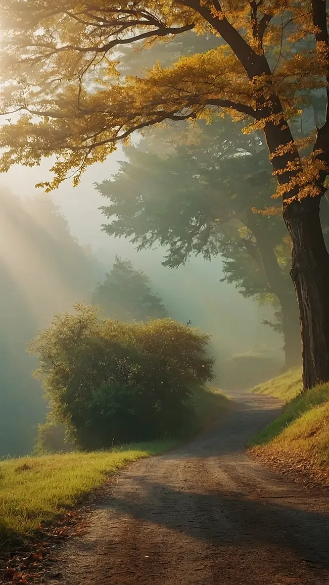 Sunbeams and Mist: A Walk in the Woods: