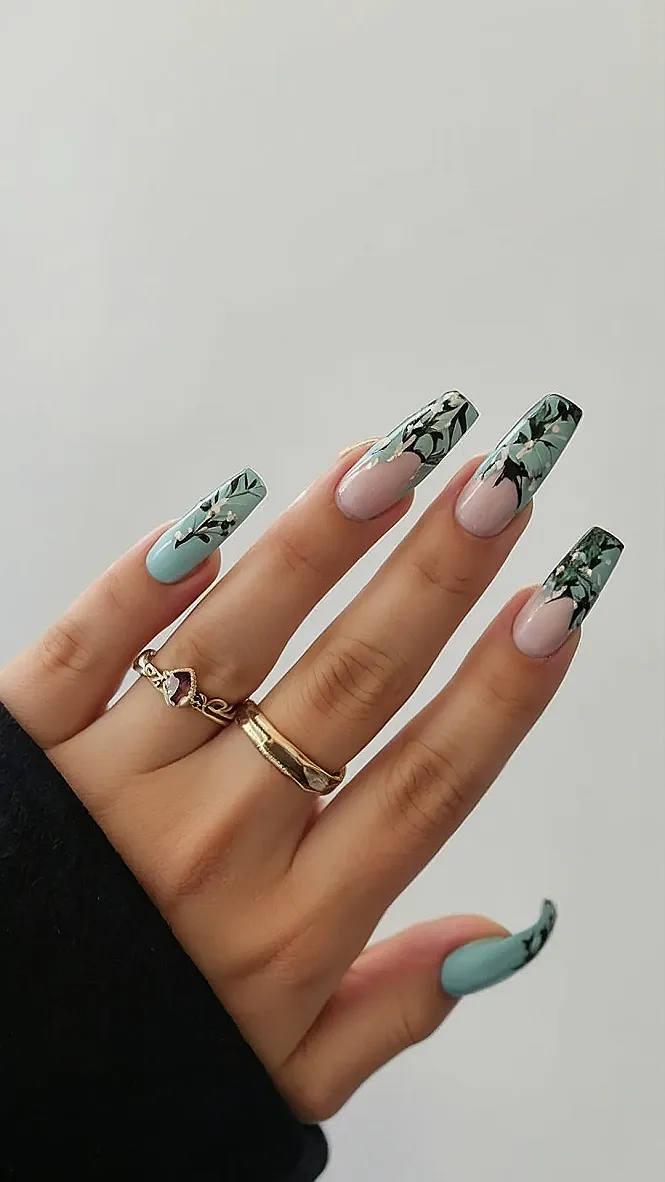 Nature Nails:  Blooming Pretty