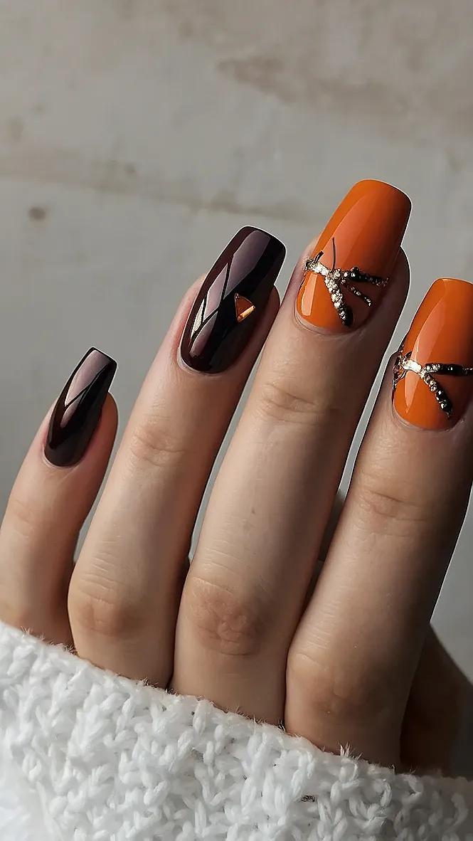 Pumpkin Spice & Everything Nice Nails: