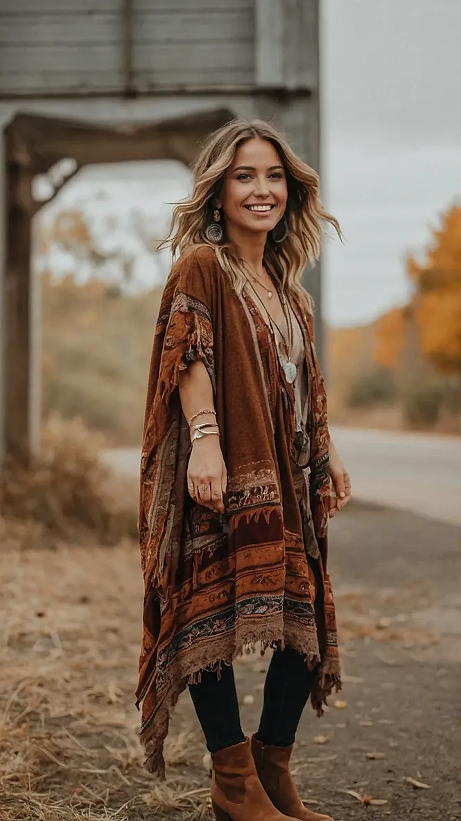 Boho Chic: Fall's Cozy Embrace