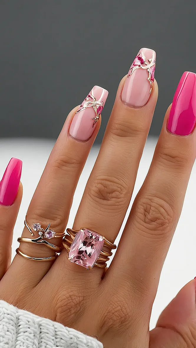 Sun-Kissed Pink Mani