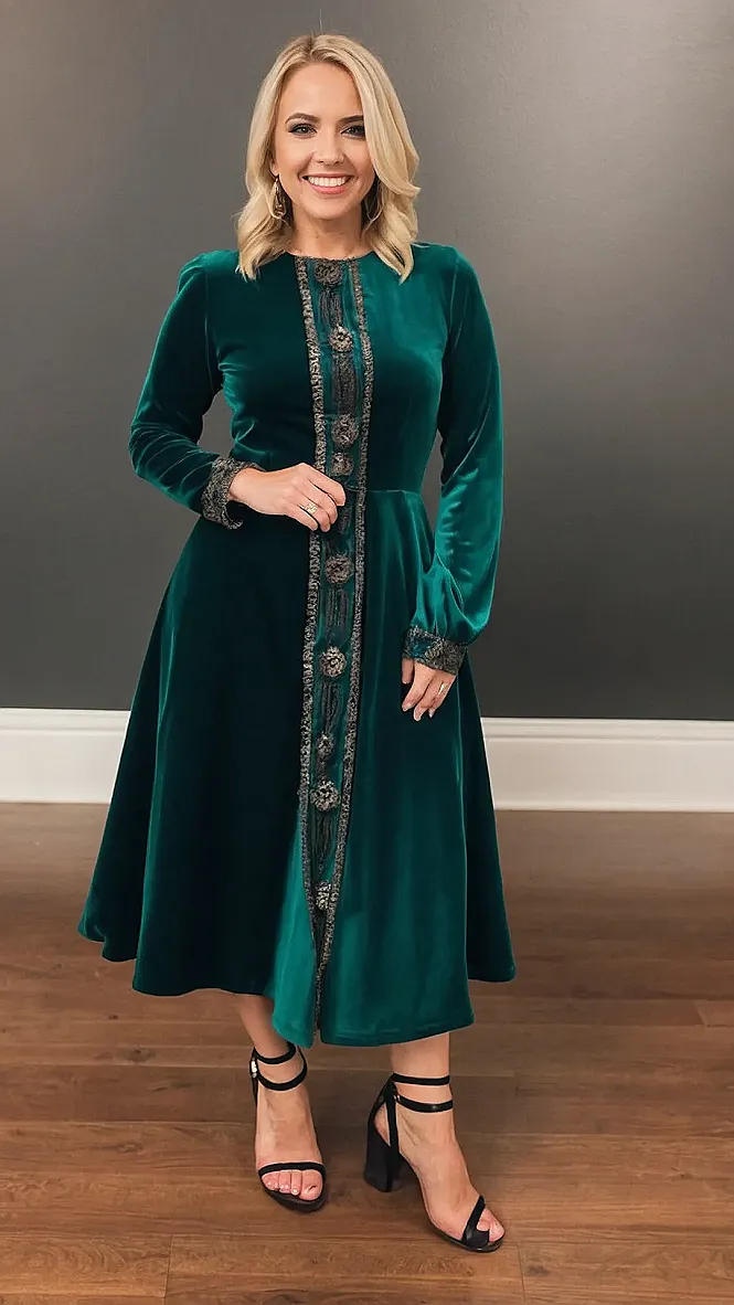 Stunning Velvet Dress Inspirations for the Fashion Forward