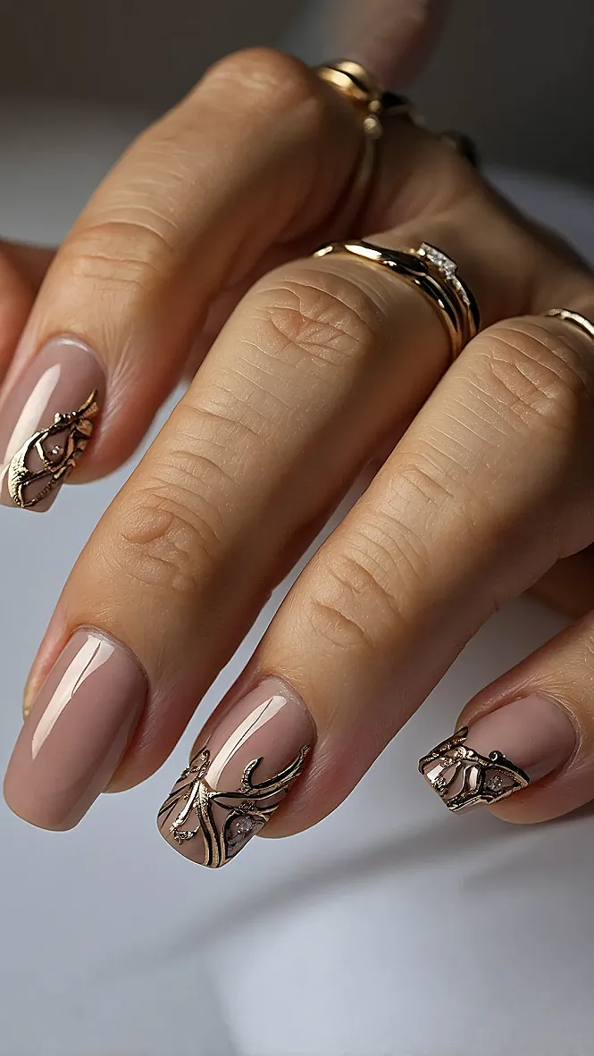 Golden Harvest Nails