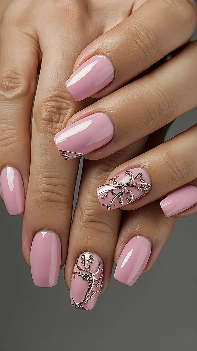 Pink & Gold Autumn Chic