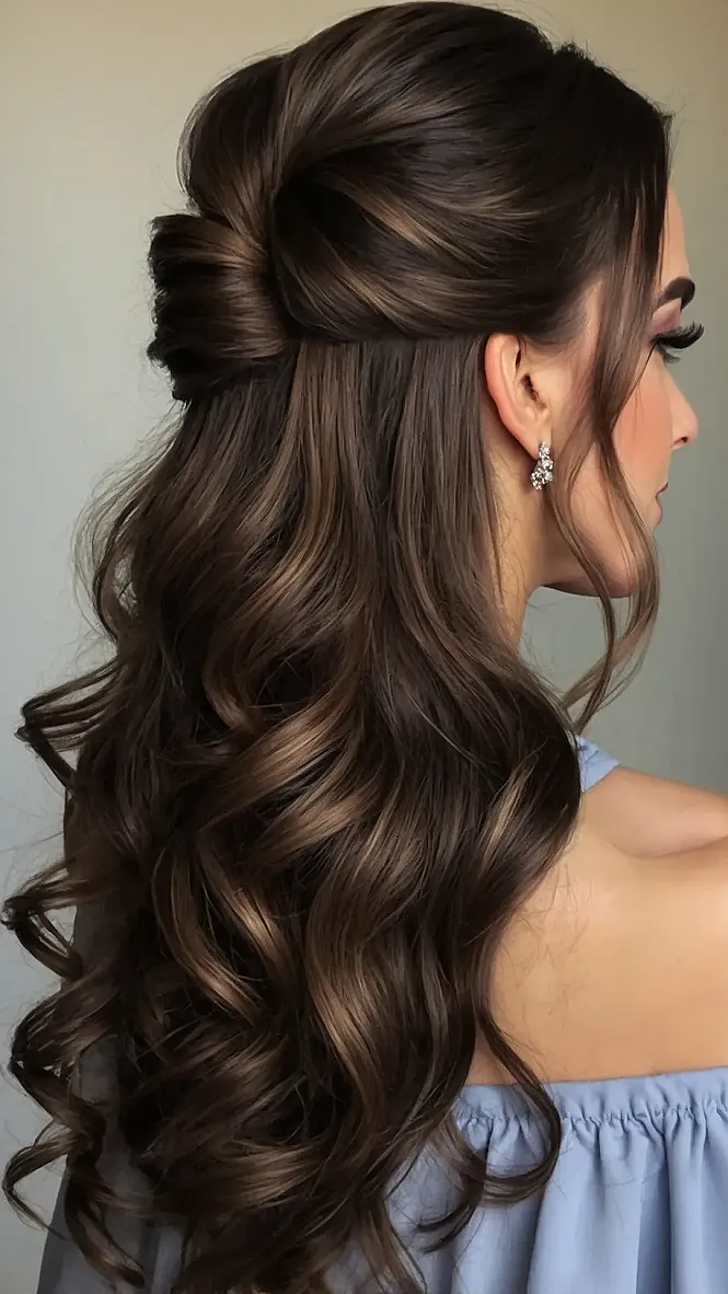 Style Meets Sparkle: Half Up