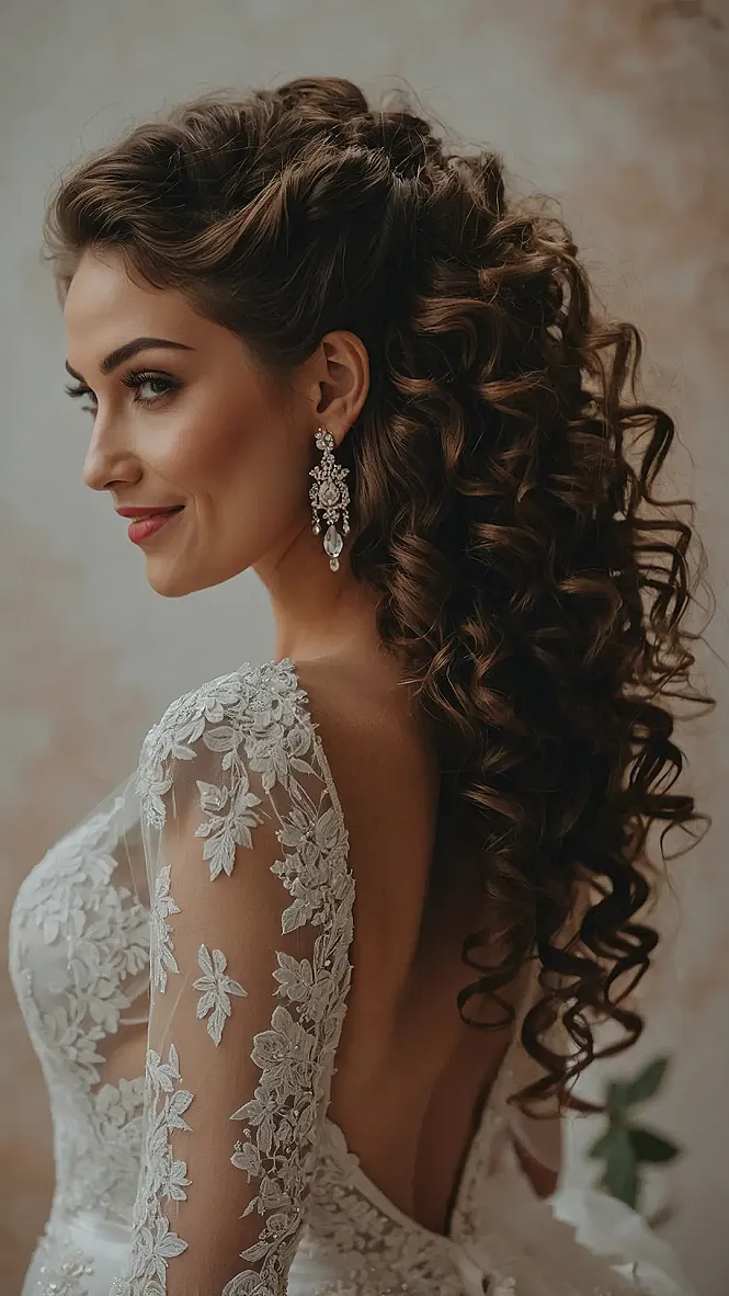 Playful Bridal Curls