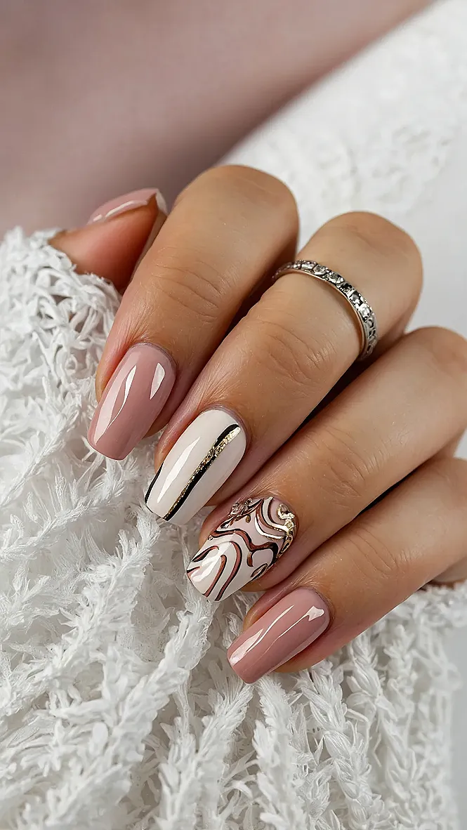 Winter Warmth Nails