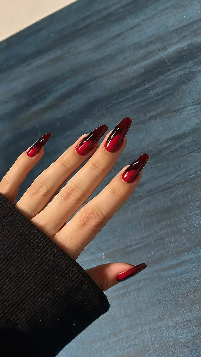 Midnight Merlot Nails