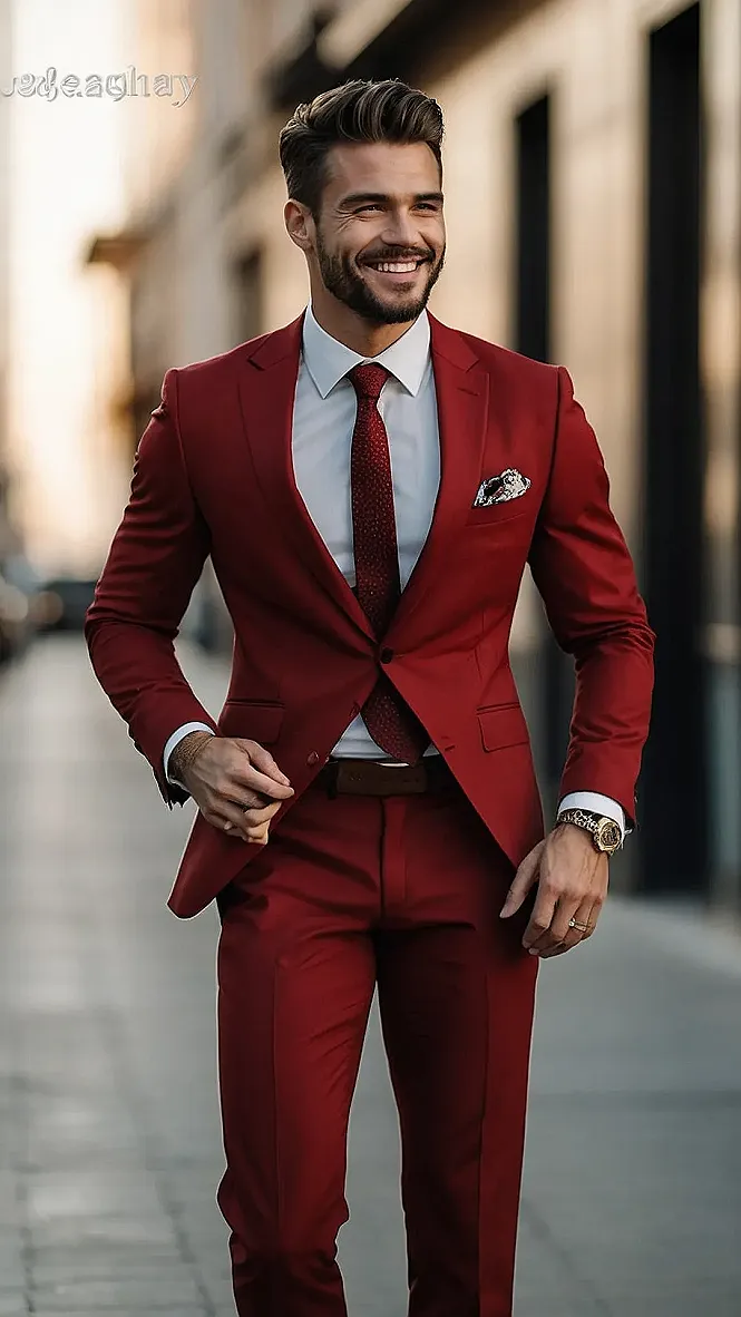 The Red Power Suit