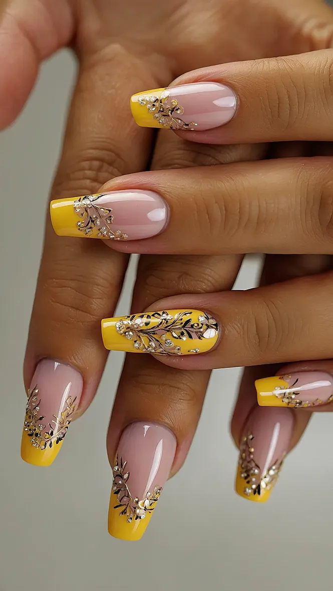 Yellow Pop Mani