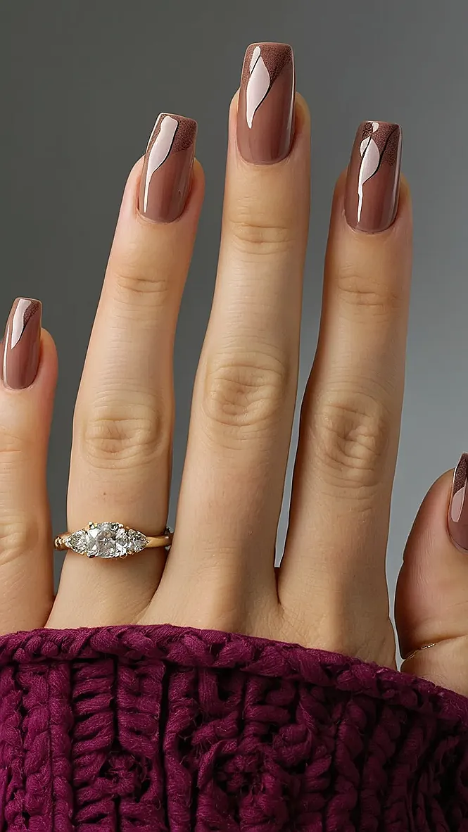 Golden Drizzle Nails