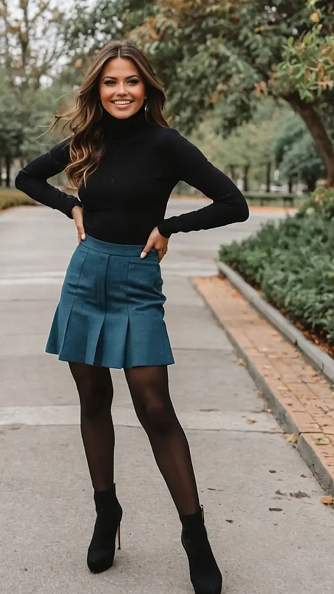 Turtleneck, Skirt, and Power: