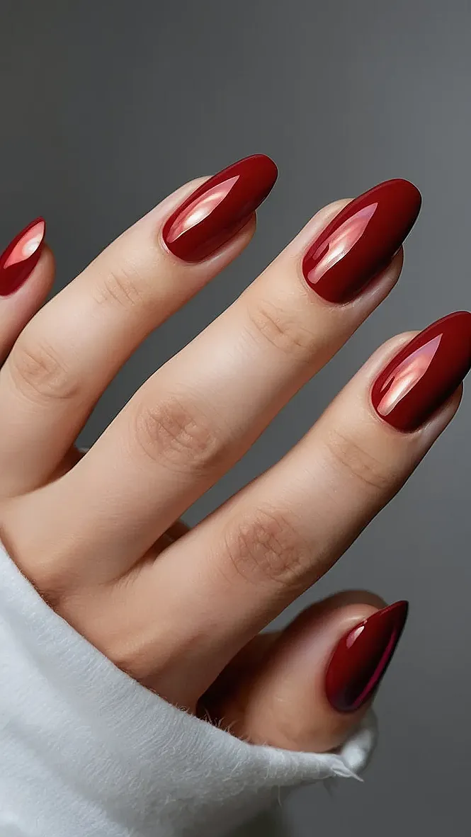 Crimson Craze:  Fall Nail Glamour