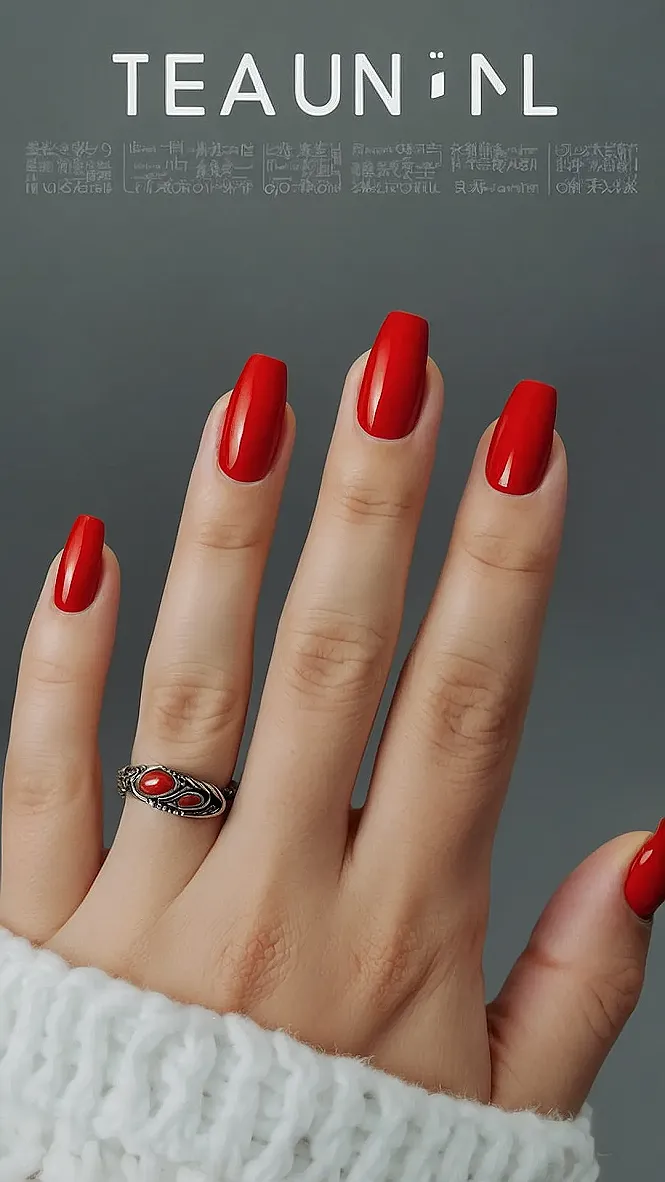 Ruby Radiance: Fall 2024 Nails