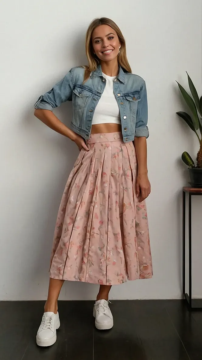 Floral Denim Dreams