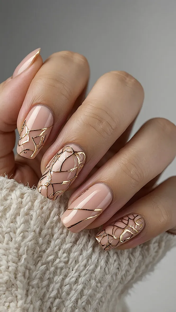 Gold Standard Summer Mani