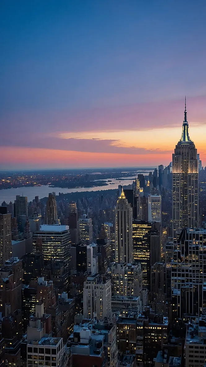 Bright Lights Over NYC