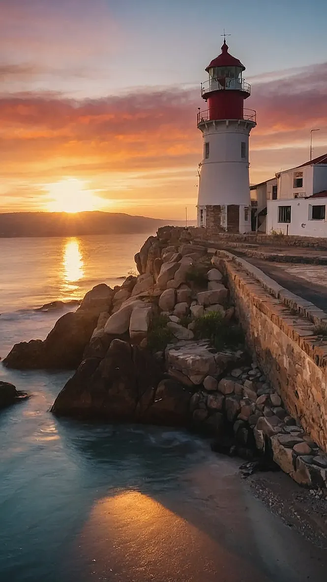 Lighthouse Sunset: