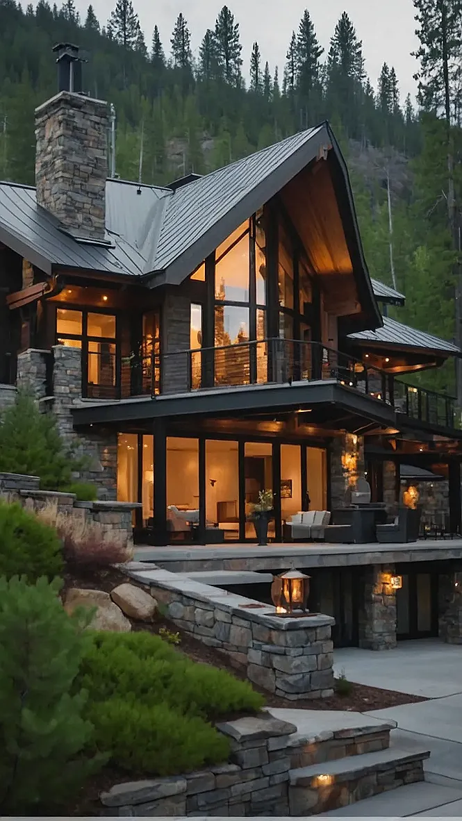 Modern Mountain Home: Where the Wild Things Roam (and the WiFi is Strong)