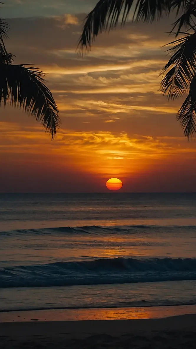 Sun-Kissed Seascape: