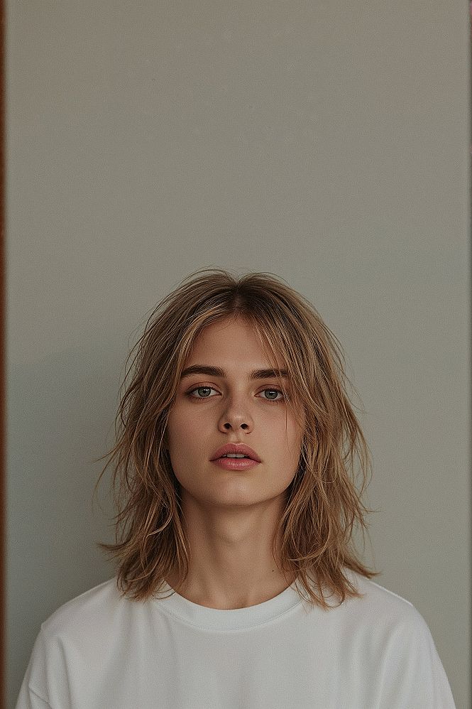 Effortless Aesthetic: Long Bangs & Mid-Length Layers for Men