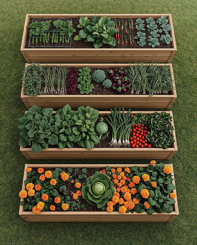 Maximize Your Harvest: 5-Tiered Raised Garden Bed Plan for Big Vegetable Gardens