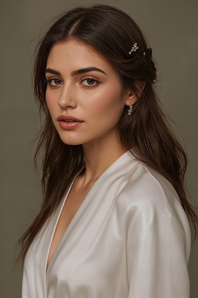 Elegant Straight Bridal Hairstyles for a Timeless Wedding Look