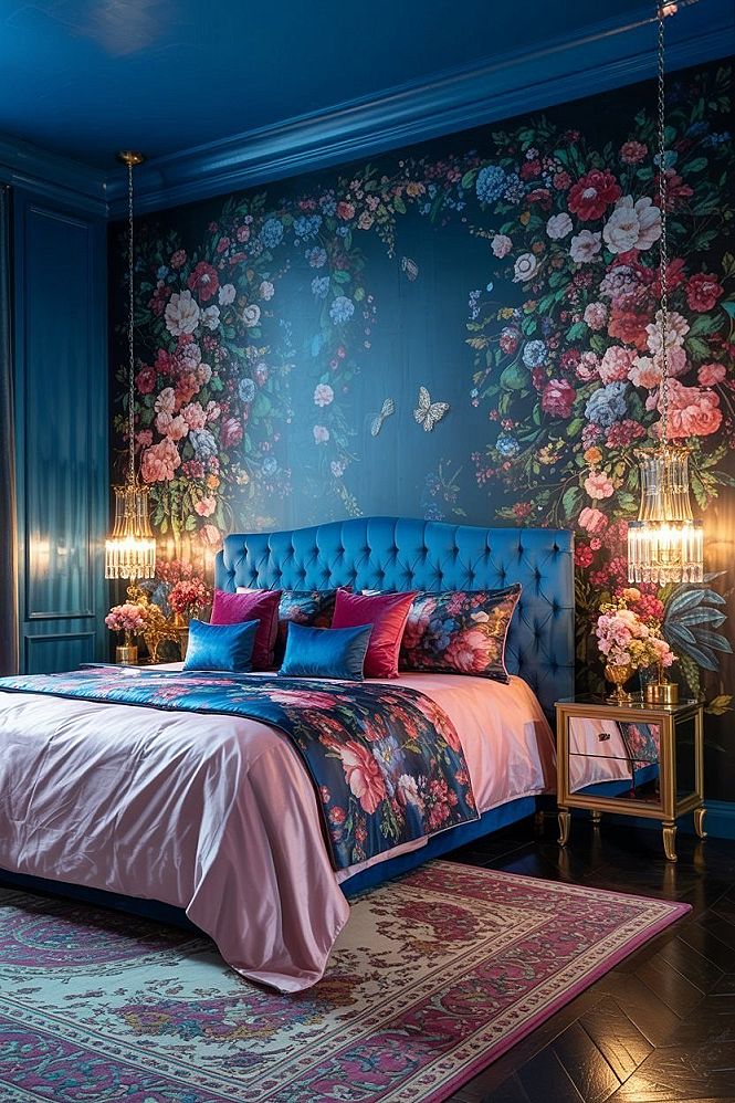 Dreamy Feminine Floral Bedroom Ideas for a Luxurious Master Suite