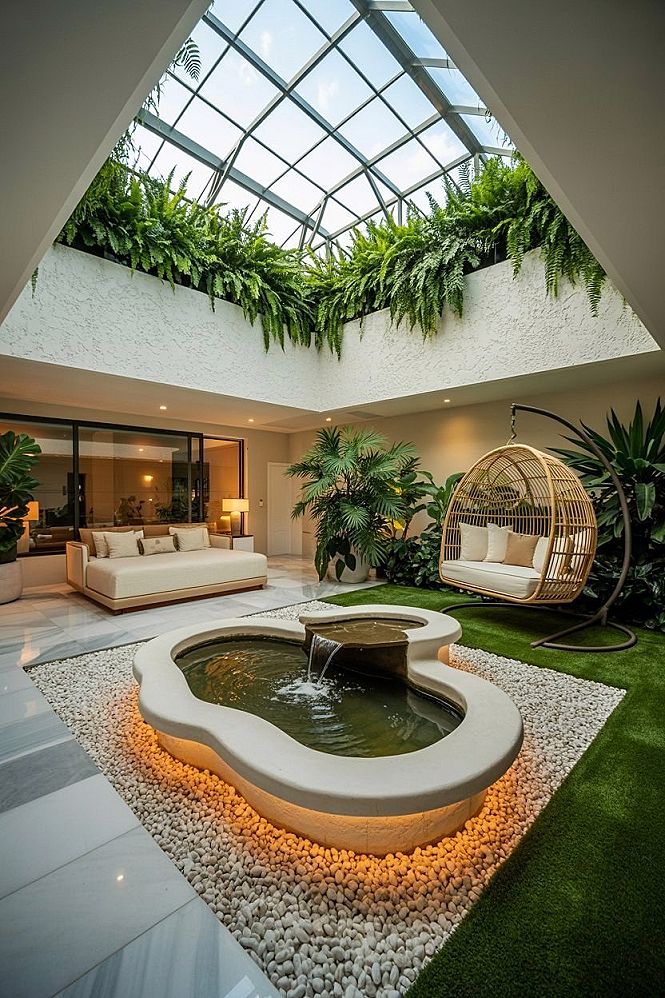 Lush Indoor Oasis: Home Garden & Terrace Design Ideas
