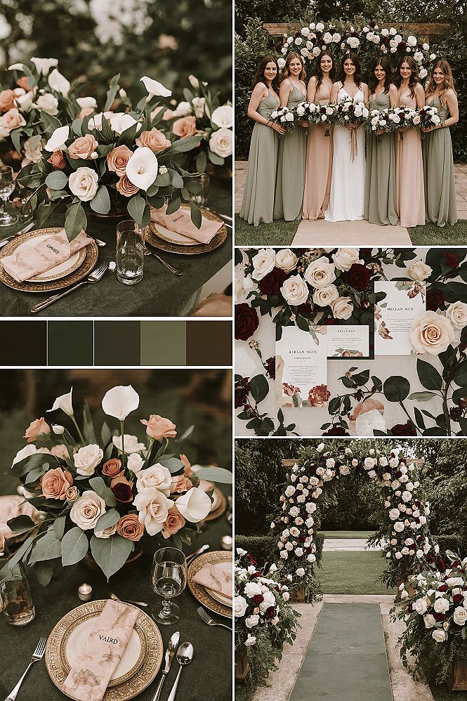 Muted Summer Garden Wedding Color Palette Inspiration