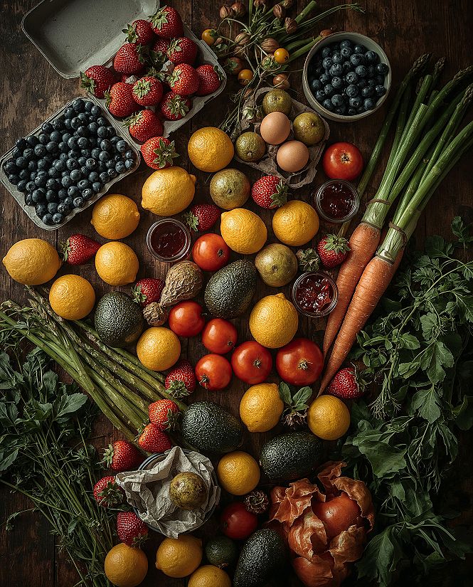 Vibrant Harvest Display: Kitchen & Dining Decor Ideas