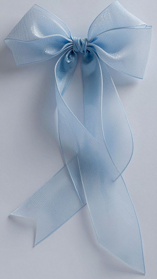 Adding Soft Blue Bow Accents to Your Daily Setup