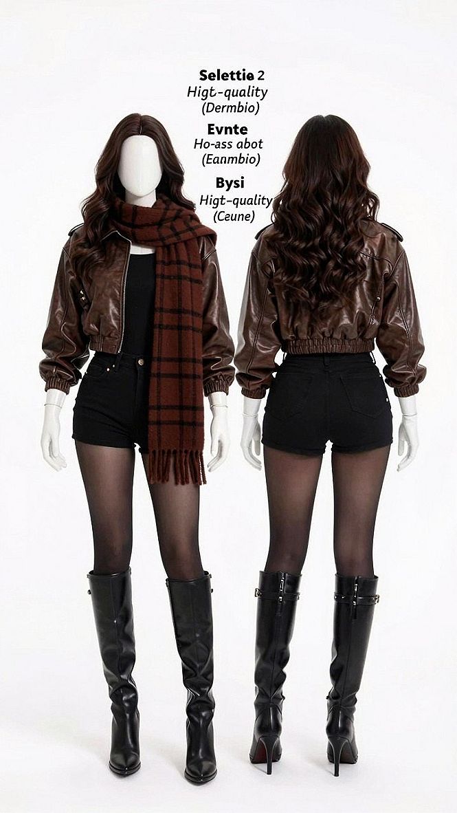 Pairing a Brown Leather Jacket with Fall Basics