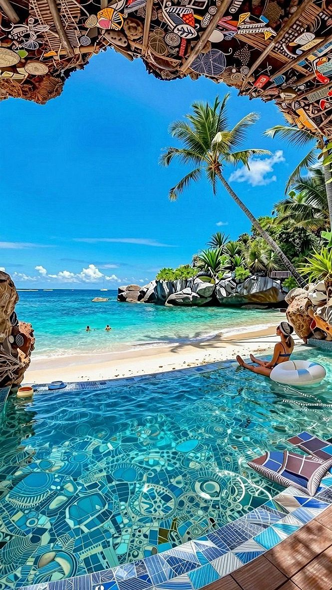 Exploring Tropical Resorts with Artistic Poolside Details