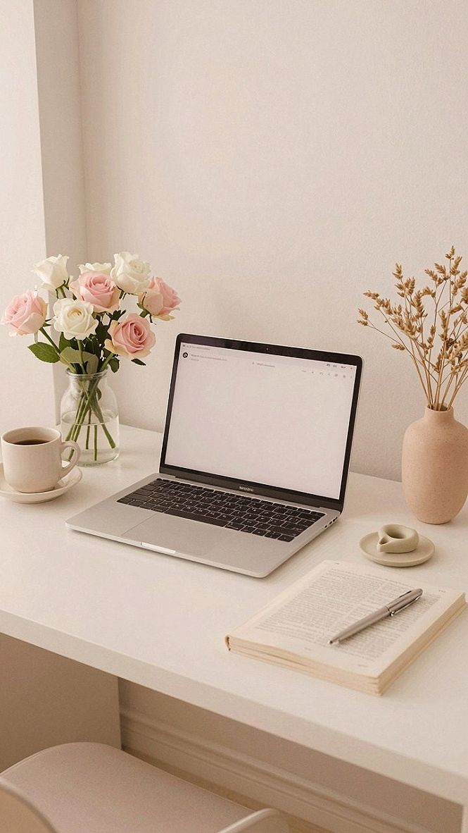 Blushing Floral Wallpaper Backgrounds for Daily Focus