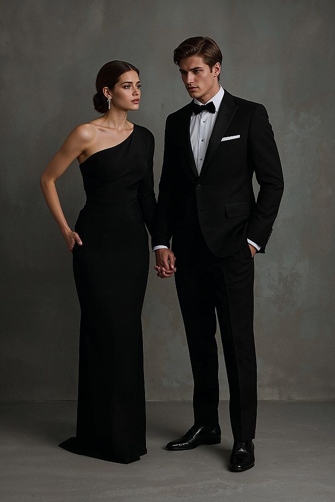 Chic Pink & White Couple Outfits for Stylish Pre-Wedding Photos