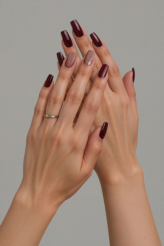 Stunning Red Ombre Nails: Maroon Gel Ideas for Formal Classy Looks