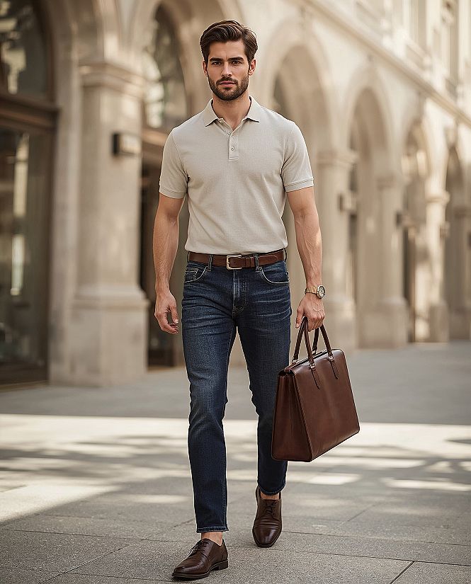 Mastering Jeans Business Casual: Stylish Men Casual Looks